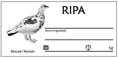 Viltetiketter på rulle