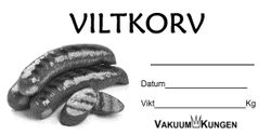 Korv & Hamburger etiketter på rulle