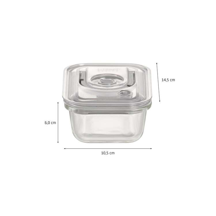 Vakuumbehållarsats (Glas) 4-pack med pump