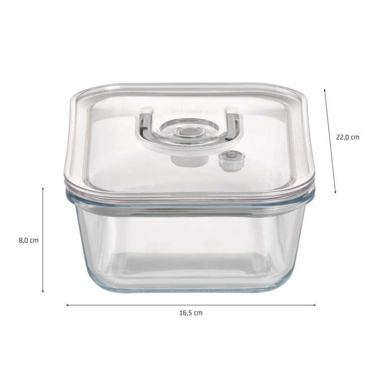 Vakuumbehållarsats (Glas) 4-pack med pump
