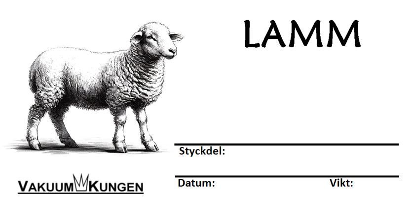 Etiketter Tamdjur Ny design