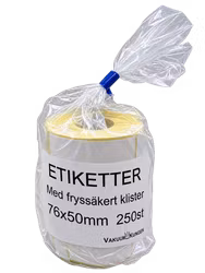 Etiketter till etikettskrivare 76x50mm
