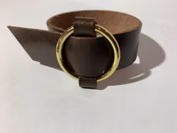 Armband Nova bred, guldfärgad ring