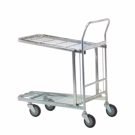 Butiksvagn med fällbar hylla, 300kg