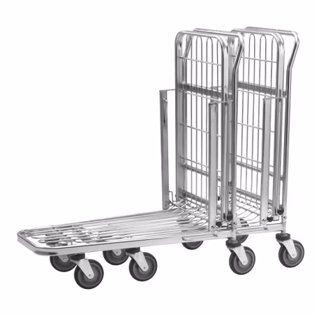 Butiksvagn med fällbar hylla, 300kg