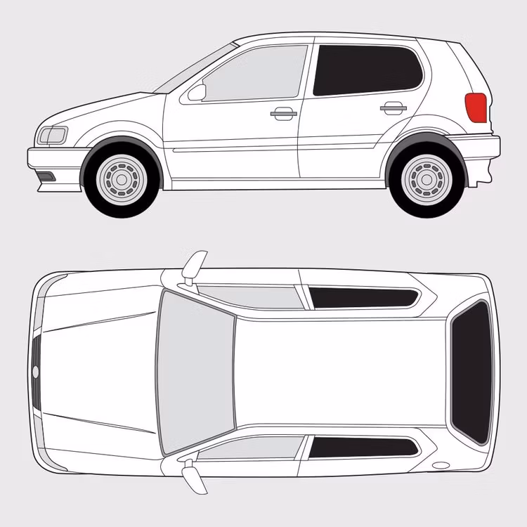 Färdigskuren solfilm till Volkswagen Polo 5-dörrar | 1994-2002