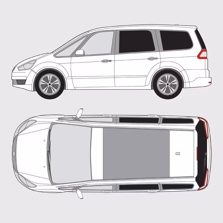 Färdigskuren solfilm till Ford Galaxy | 2005-2015