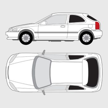 Honda Civic 3-dörrar | 1995-2001