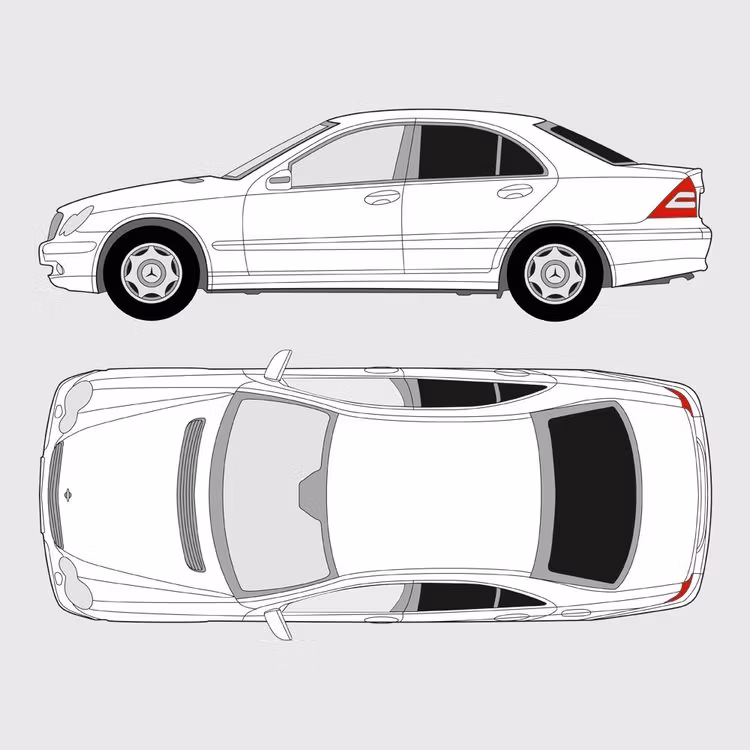 Mercedes C-Klass 4-dørs | 2000-2007