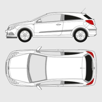 Opel Astra 3-dörrar | 2005-2012