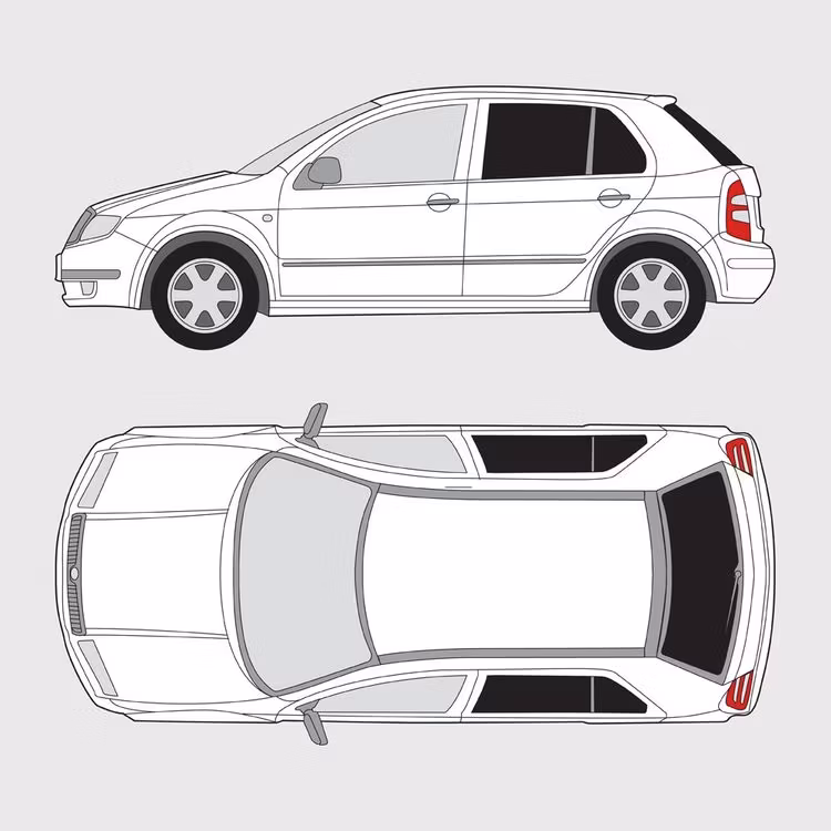 Färdigskuren solfilm till Skoda Fabia 5-dörrar | 1999-2007