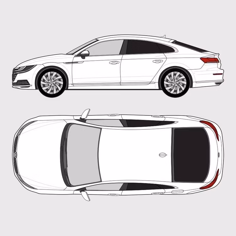 Färdigskuren solfilm till Volkswagen Arteon | 2017-