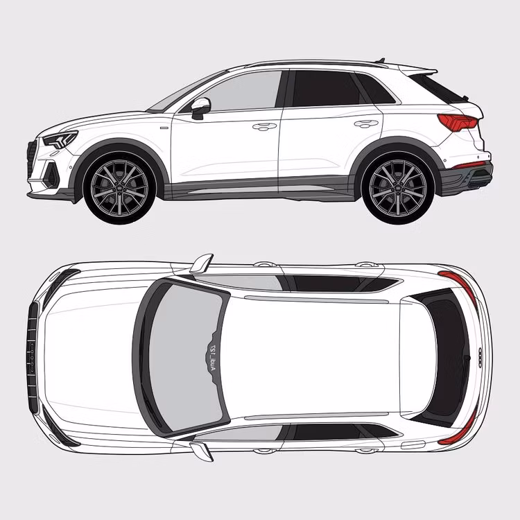Färdigskuren solfilm till Audi Q3 | 2018-