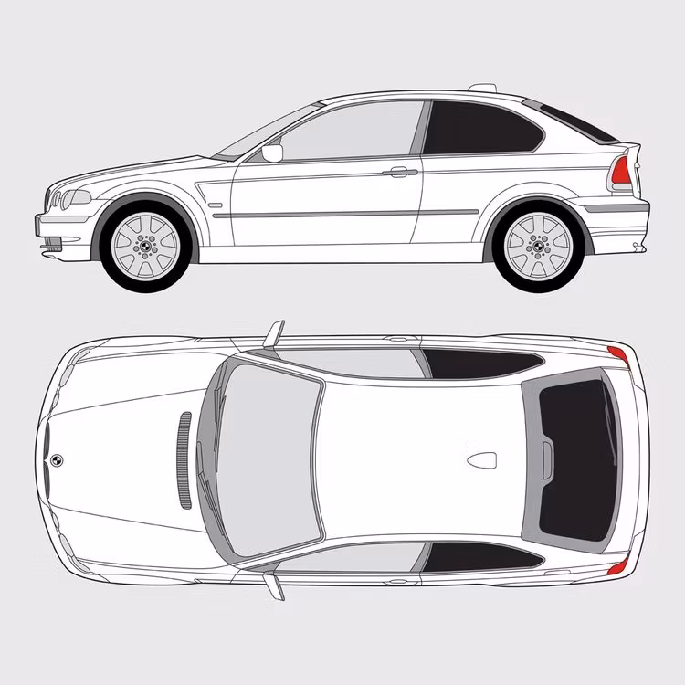 Färdigskuren solfilm till BMW 3 Serie Compact E46 | 2000-2006