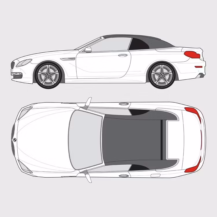 Färdigskuren solfilm till BMW 6 Serie Cab F12 | 2011-2014