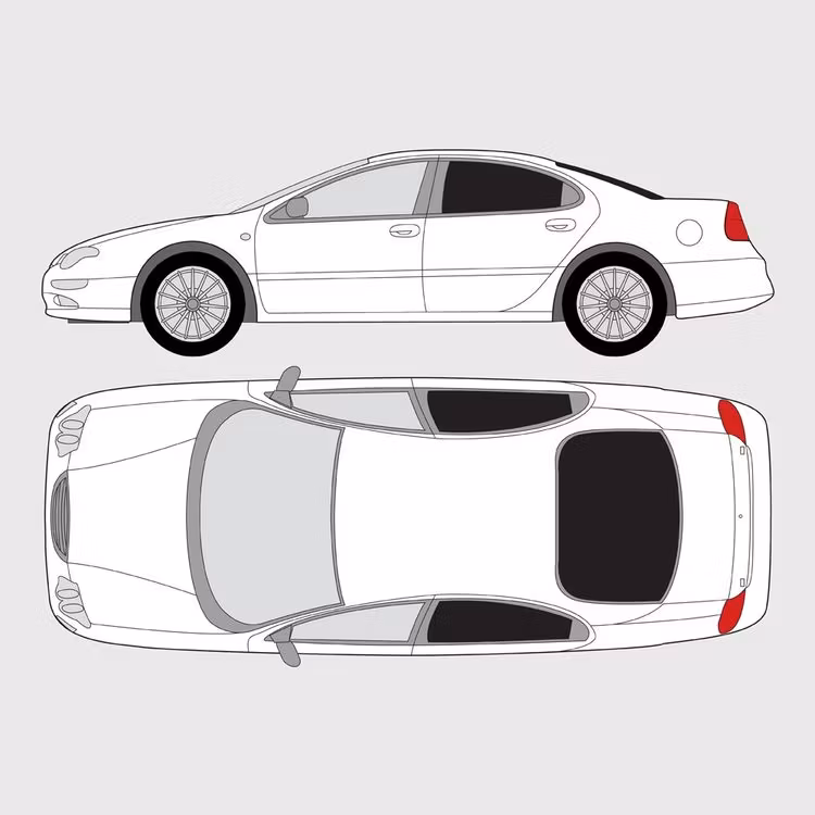 Färdigskuren solfilm till Chrysler 300M | 1999-2004