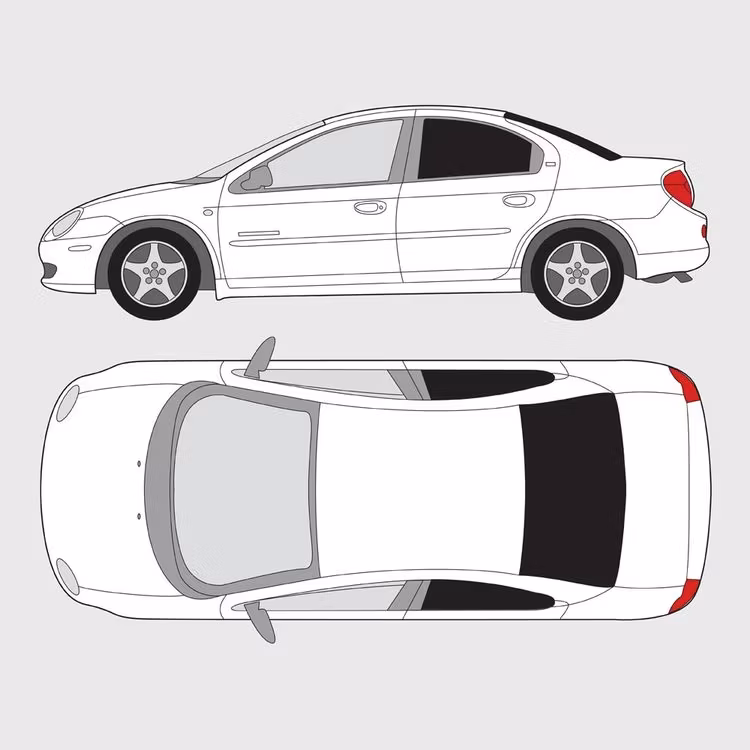 Färdigskuren solfilm till Chrysler Neon | 1999-2004