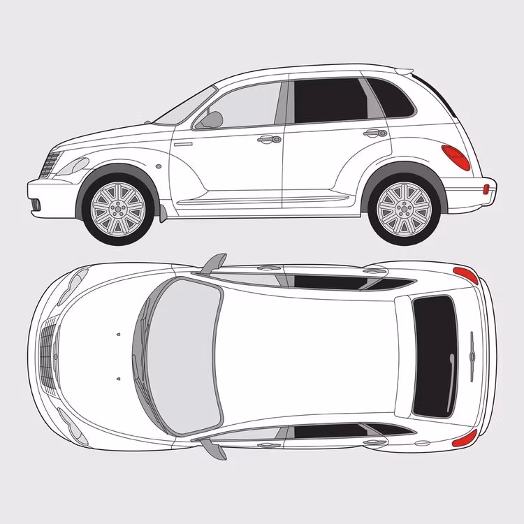 Färdigskuren solfilm till Chrysler PT Cruiser | 2000-2010