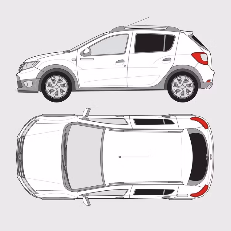 Färdigskuren solfilm till Dacia Sandero Stepway | 2012-2020