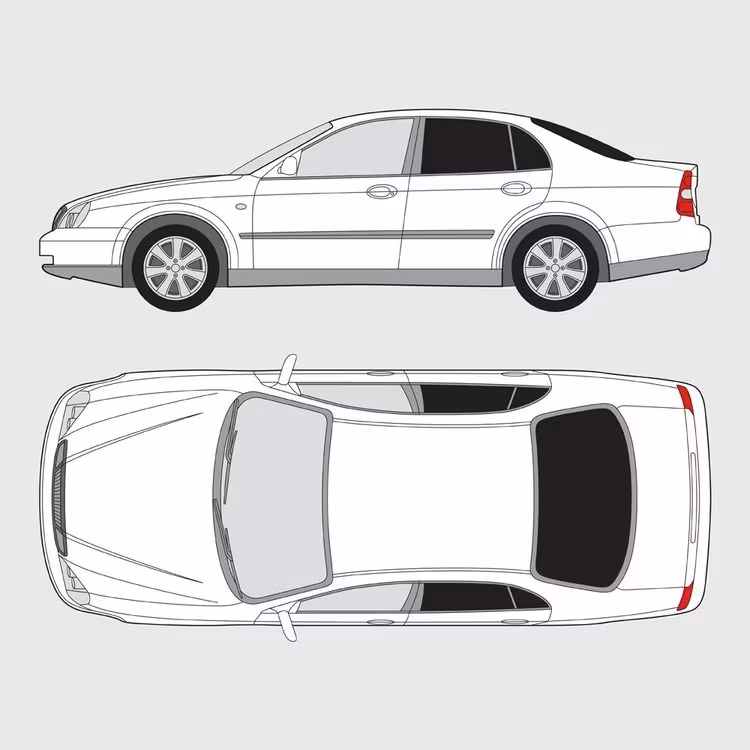 Färdigskuren solfilm till Daewoo Evanda | 2003-2010