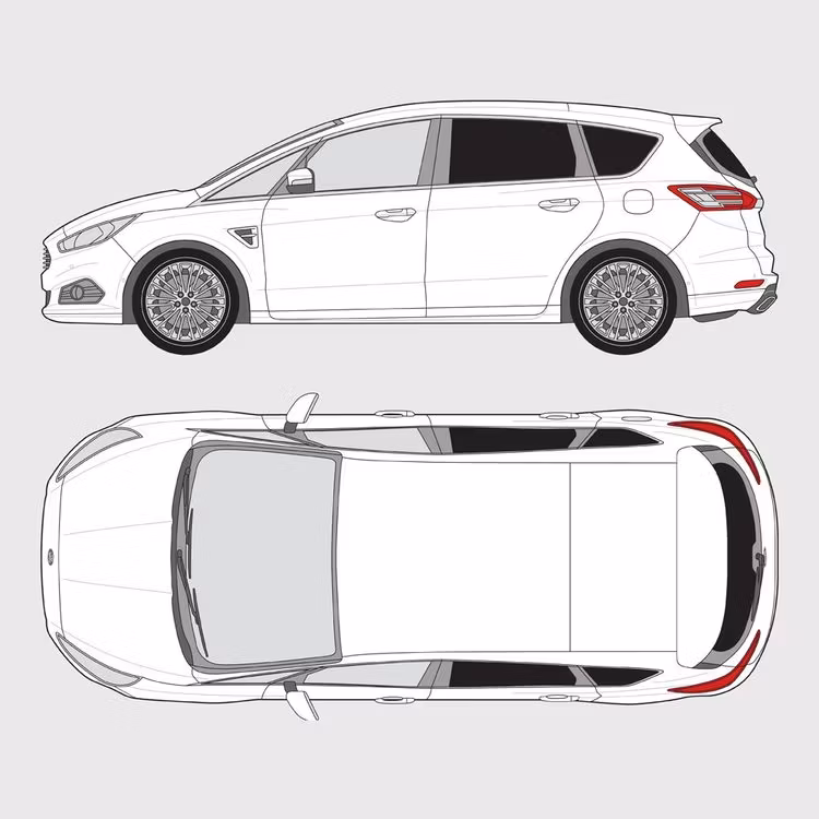 Färdigskuren solfilm till Ford S-Max | 2015-