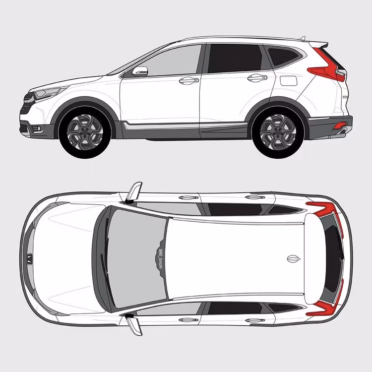 Färdigskuren solfilm till Honda CRV | 2015-2018