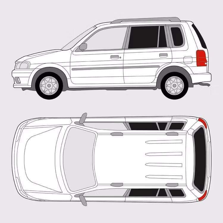 Färdigskuren solfilm till Mazda Demio | 1998-2003