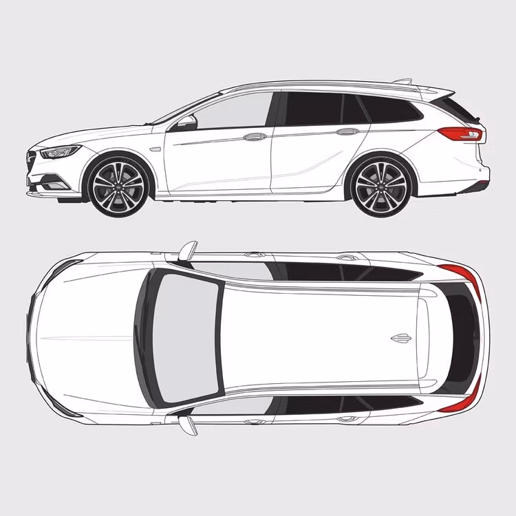 Färdigskuren solfilm till Opel Insignia kombi | 2017-
