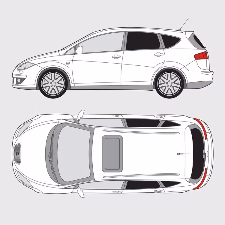 Färdigskuren solfilm till Seat Altea XL | 2005-2016