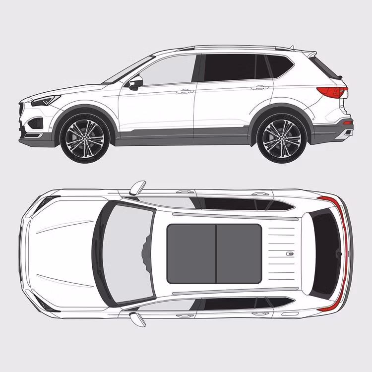 Färdigskuren solfilm till Seat Tarraco | 2019-