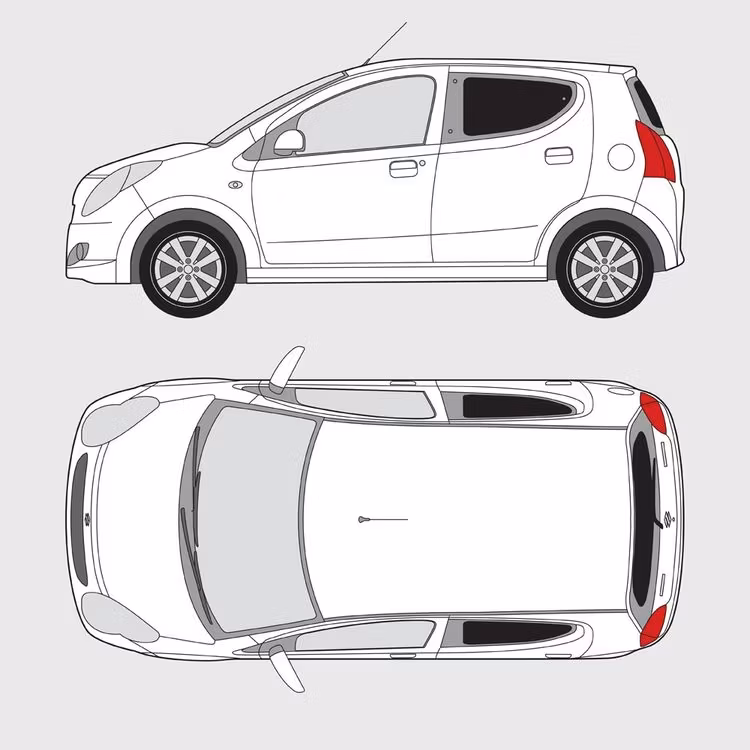 Färdigskuren solfilm till Suzuki Alto 5-dörrar | 2008-2015
