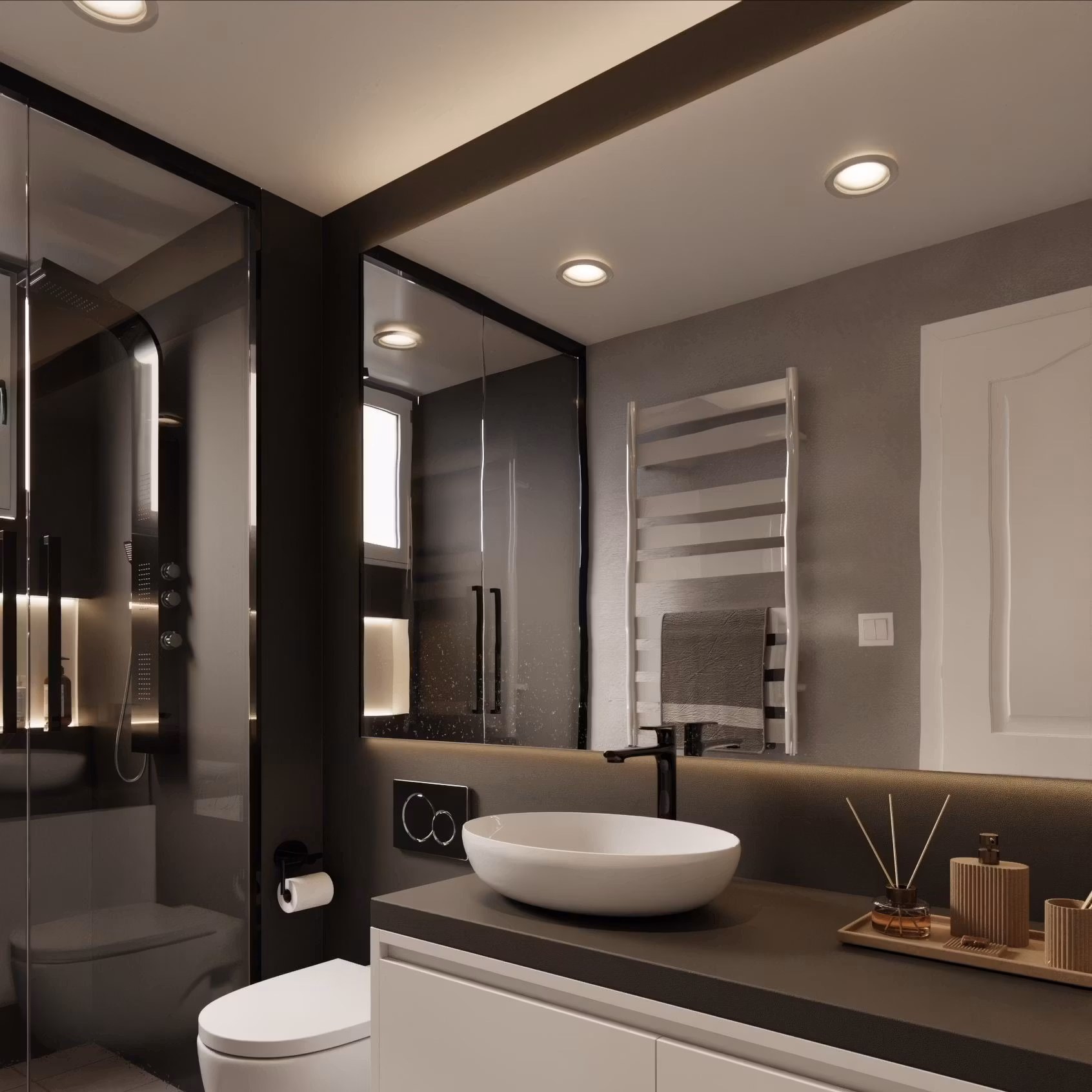 Dekorplast Läder NE40 - Mörkgrå