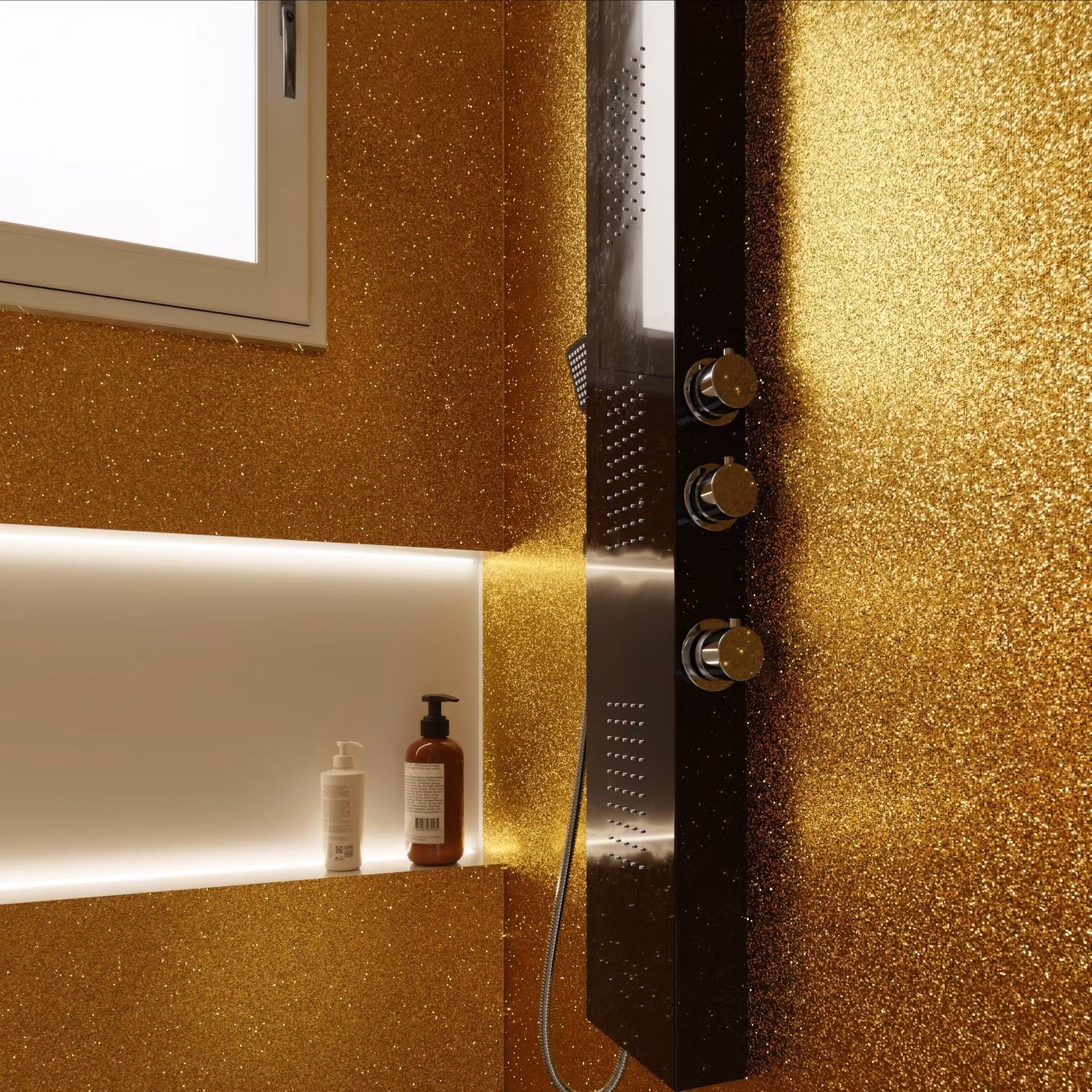 Dekorplast R6 - Gul Glitter