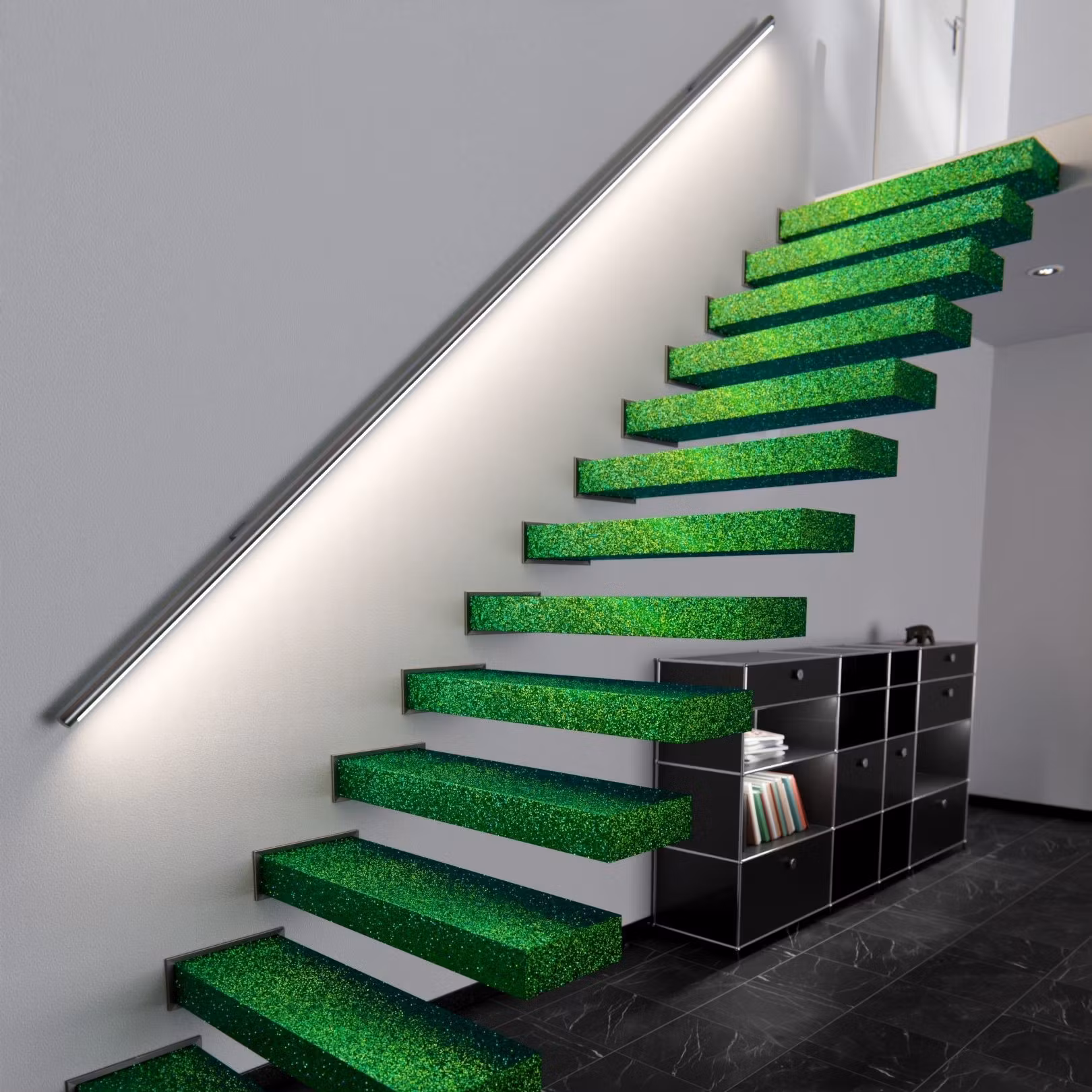 Dekorplast R12 – Grøn Glitter