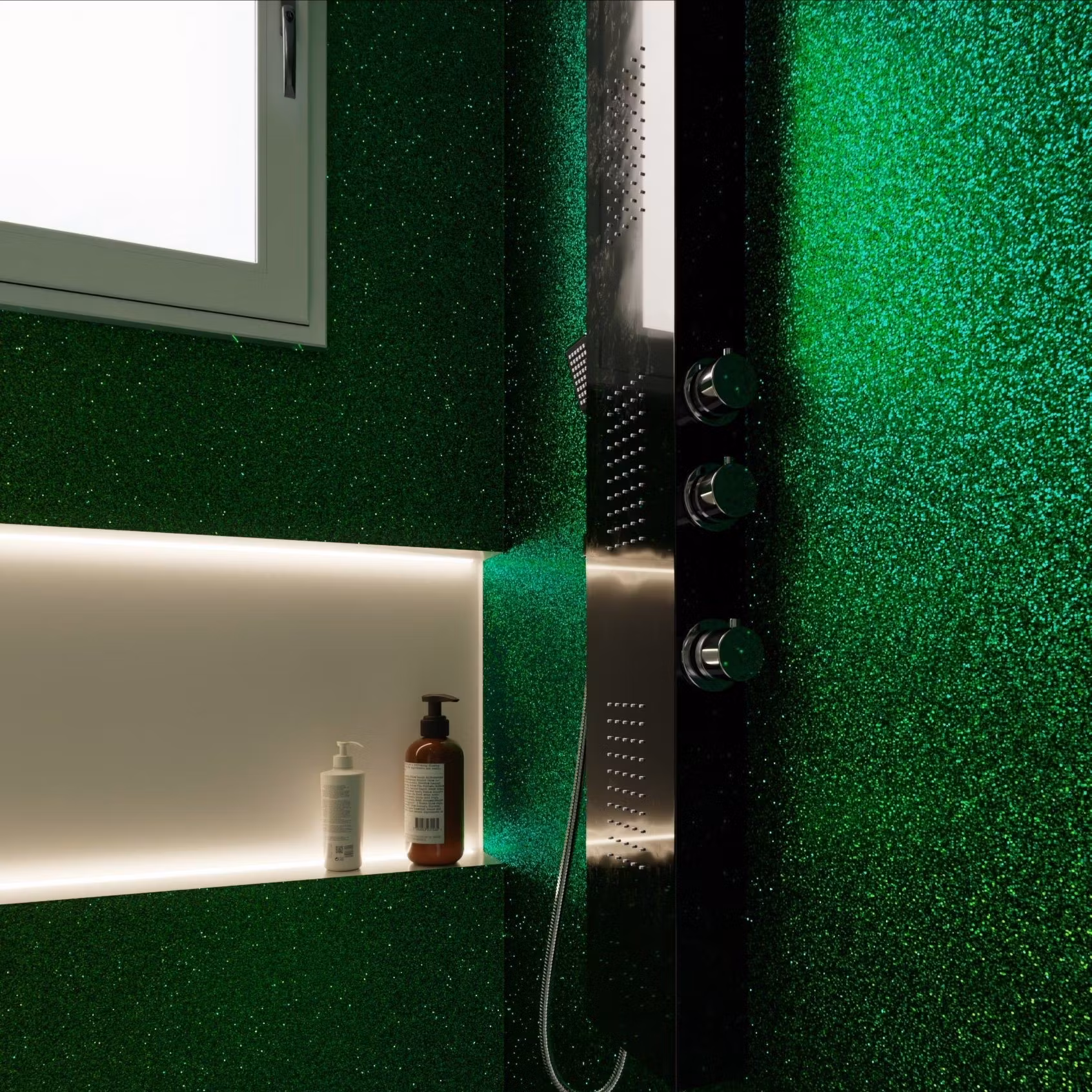 Dekorplast R12 – Grøn Glitter