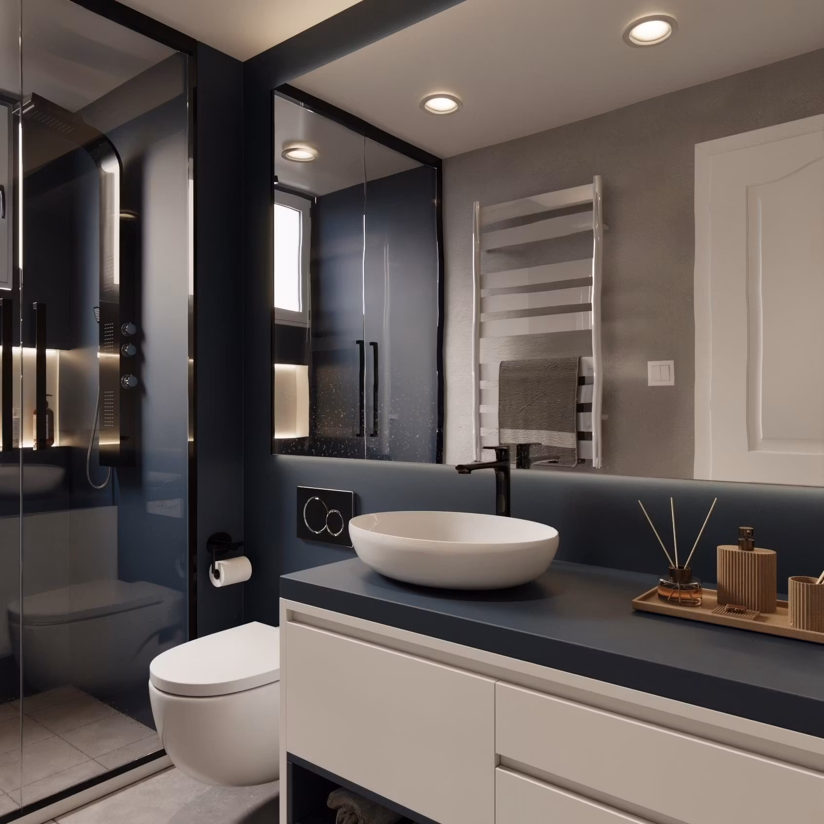 Dekorplast M6 - Stålfarvet Blå