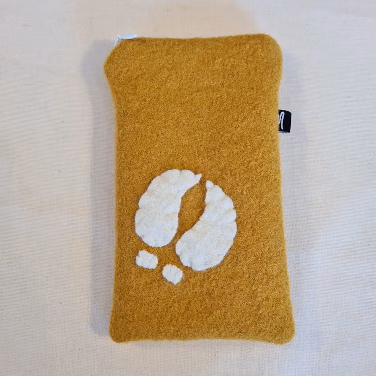 Mobilfodral senapsgul 11x18,5