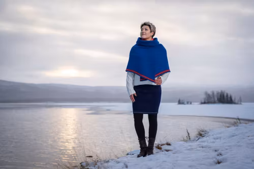 Cape klarblå stl S/M