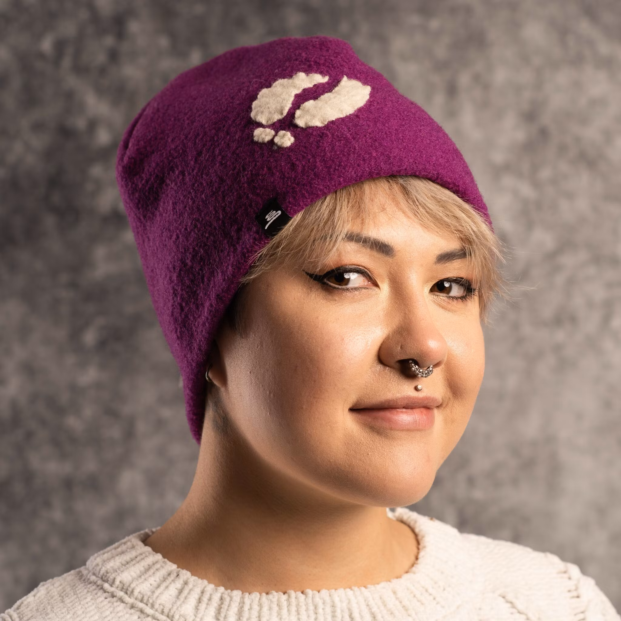 Ullmössa cerise, renspår