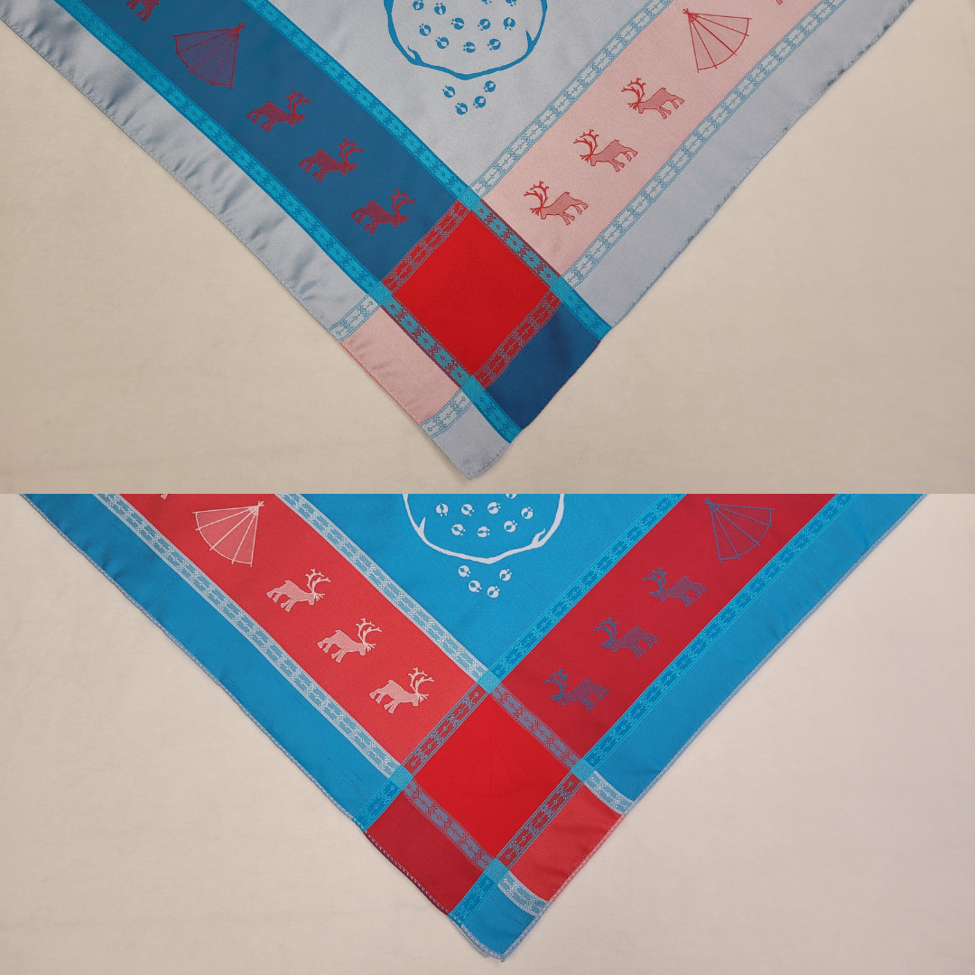 Lávvoliidni 2305A ½  vit-turkos