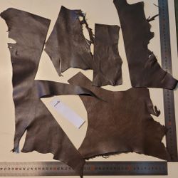 Renskinnsbitar antikbrun 1