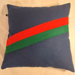 Kudde Mellanblå 40x40