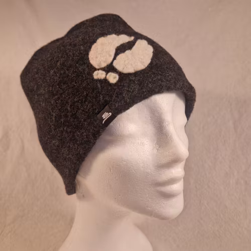 Ullmössa mörkgrå, renspår