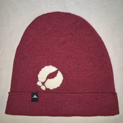 Toppluva Djup mörkröd, renspår