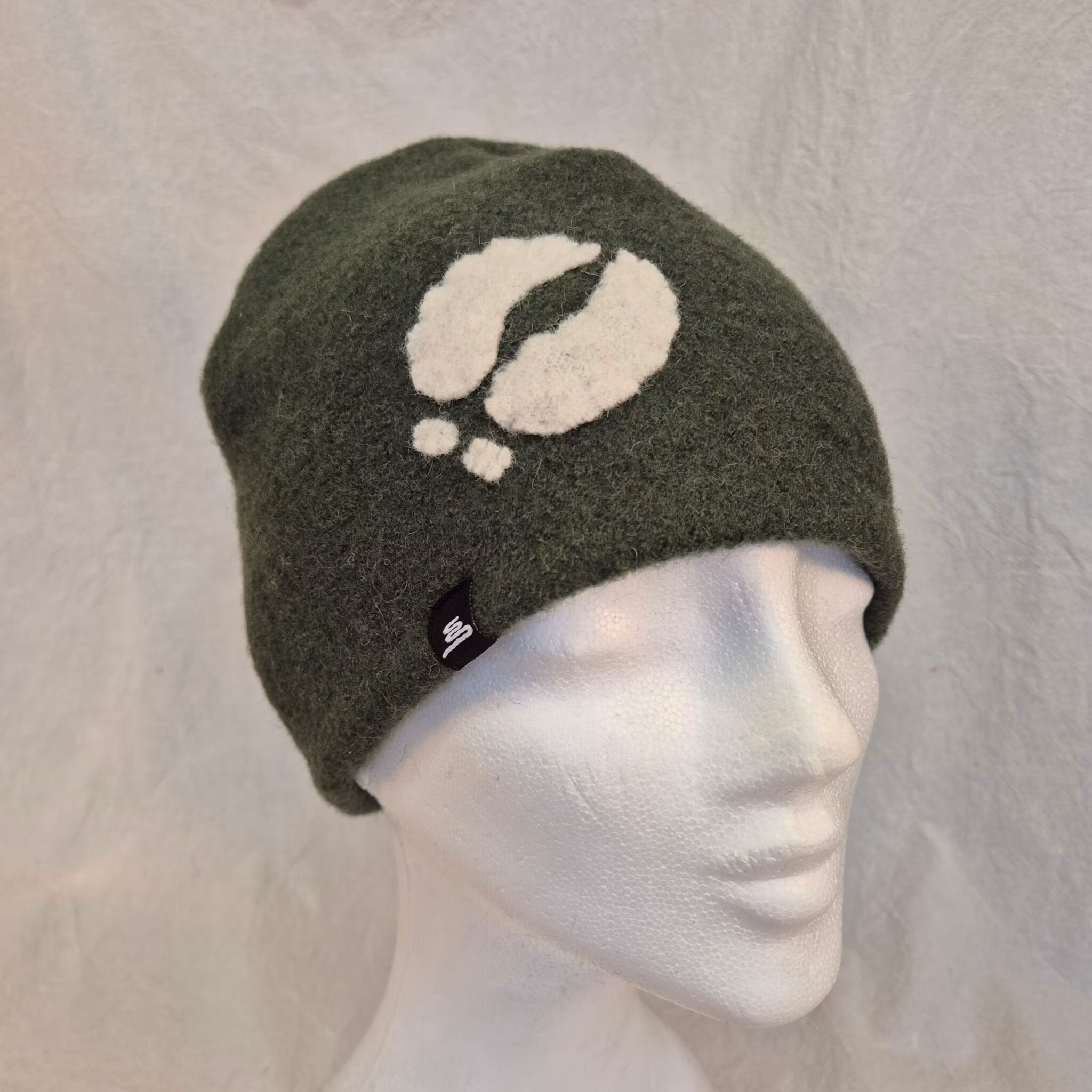 Ullmössa grön, renspår