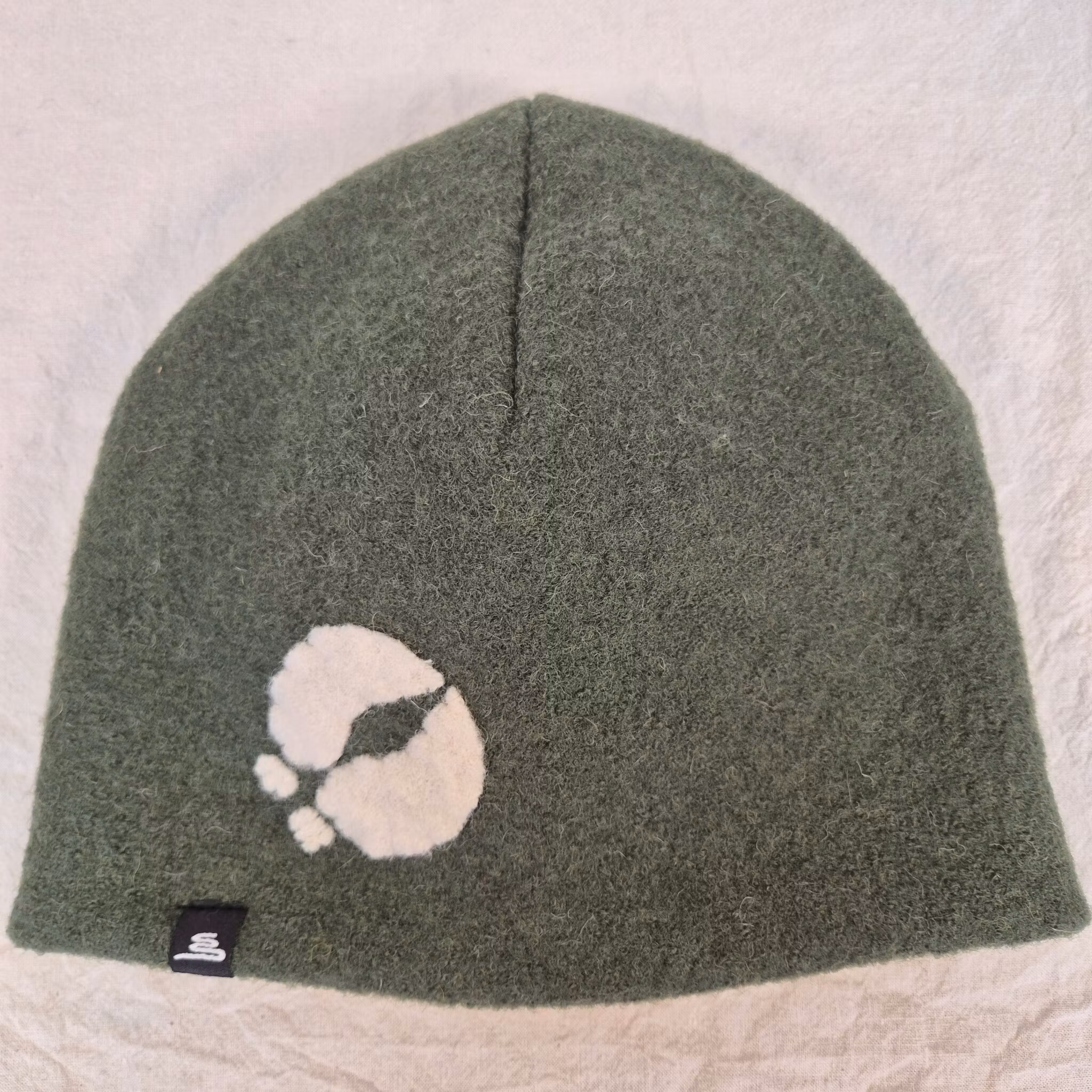 Ullmössa grön, renspår