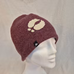 Ullmössa vinröd melerad, renspår, 2 sömmar, stl S