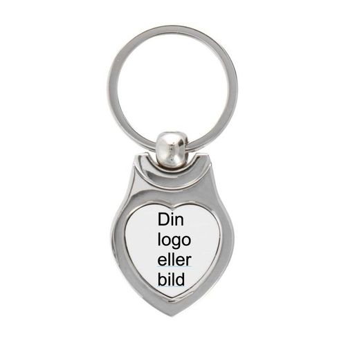 Nyckelring hjärtformad -egen design