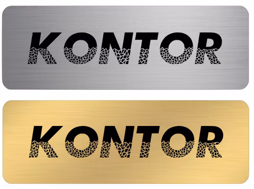 Skylt Kontor Plast Gravyr !