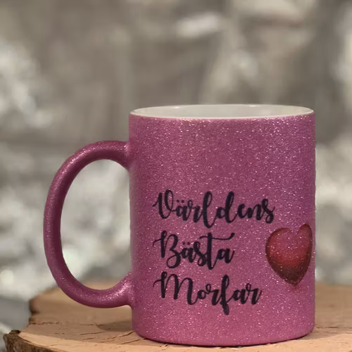 Mugg Mörkrosa ✨ Världens Bästa Mormor – Sista exemplaret